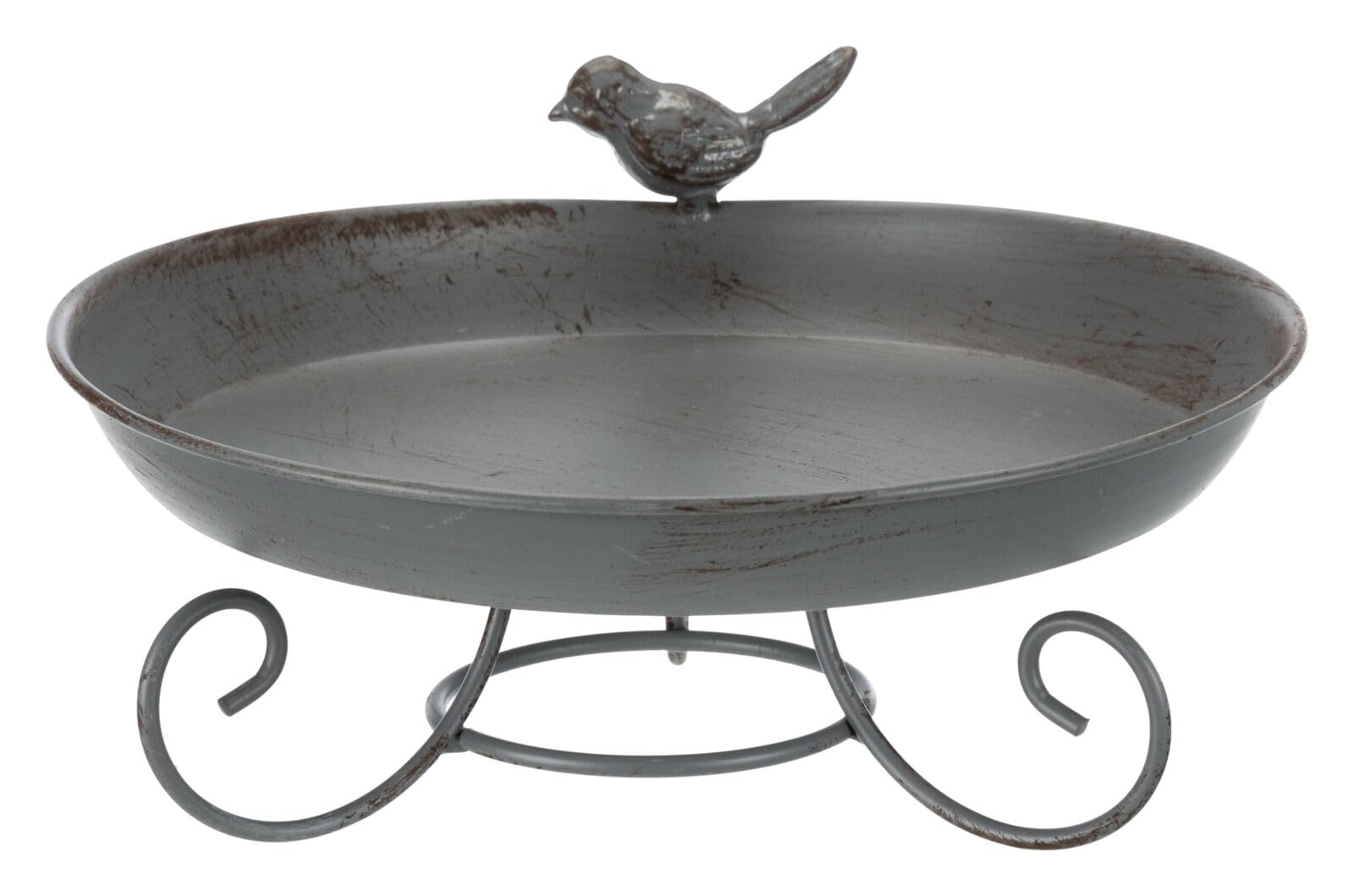TRIXIE 13oz Metal Standing Bird Bath/Bath - 55510