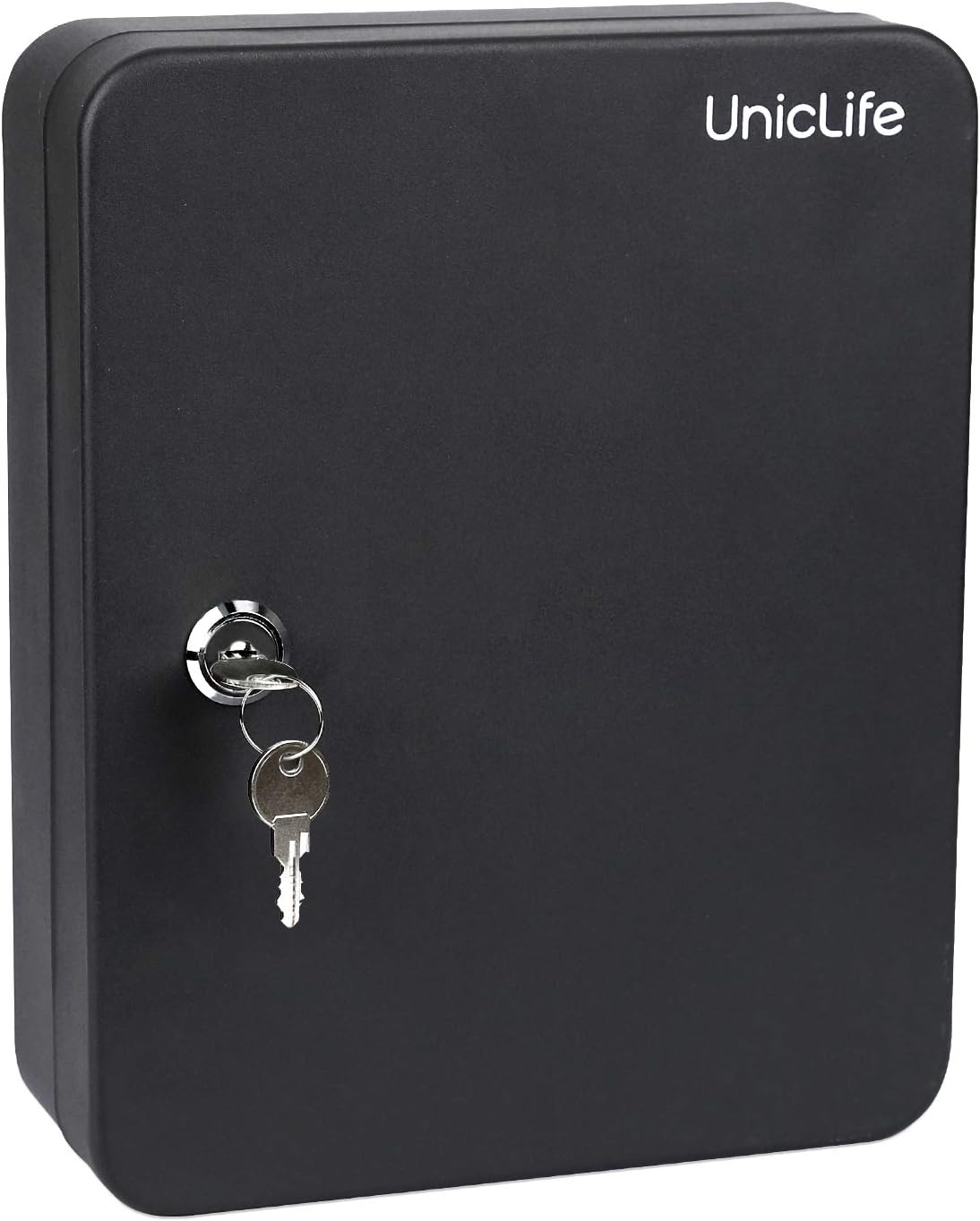 Uniclife 48 Key Cabinet Steel Security Key Organizer Lock Box Black Wall Mount