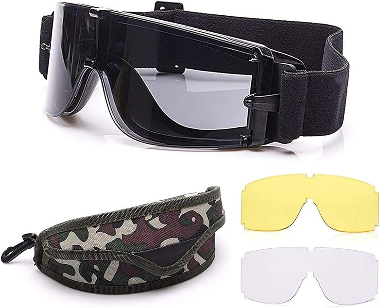 OneTigris Lunettes De Protection Tactiques Avec 3 Objectifs