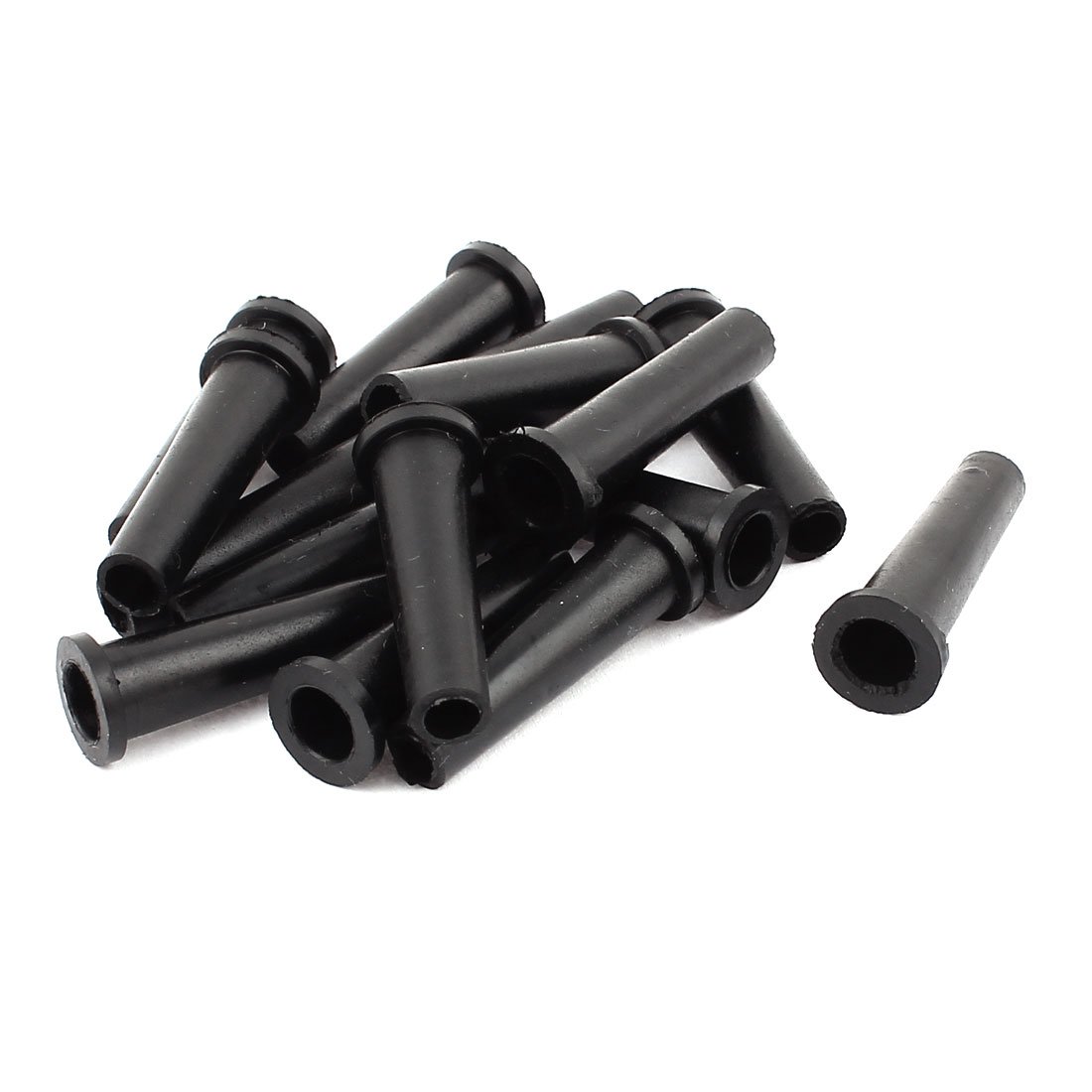 Sourcingmap 15Pcs 33mm x 6.5mm Strain Relief Cord Boot Protector Cable Sleeve Hose
