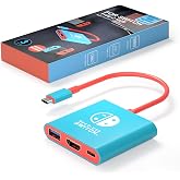 BIYTC Switch Dock for Nintendo Switch 1&amp;2 Portable Tv Docking Station | Switch TV Adapter Travel Dock with USB3.0 Port