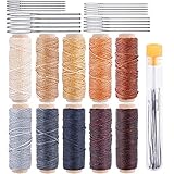 10 Colors Thread Cord,330 Yards 150D Leather Sewing Waxed Thread Cord,Each of 33 Yards ...