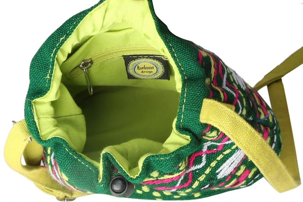 anekaant ethnic acylic/canvas potli pouch