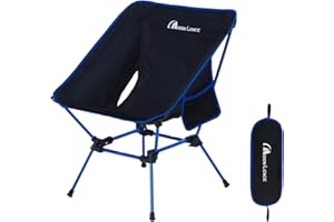 MOON LENCE Portable Camping Chair, Backpacking Chair, Ultralight & Compact, 400 lbs Capacity, for Outdoor Camp, Travel, Beach, Picnic, Hiking