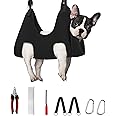 Supet Dog Grooming Hammock Harness for Cats Dogs, Relaxation Pet Grooming Hammock Restraint Dog & Small Animal Leashes Sling for Grooming Helper for Nail Trimming Clipping S
