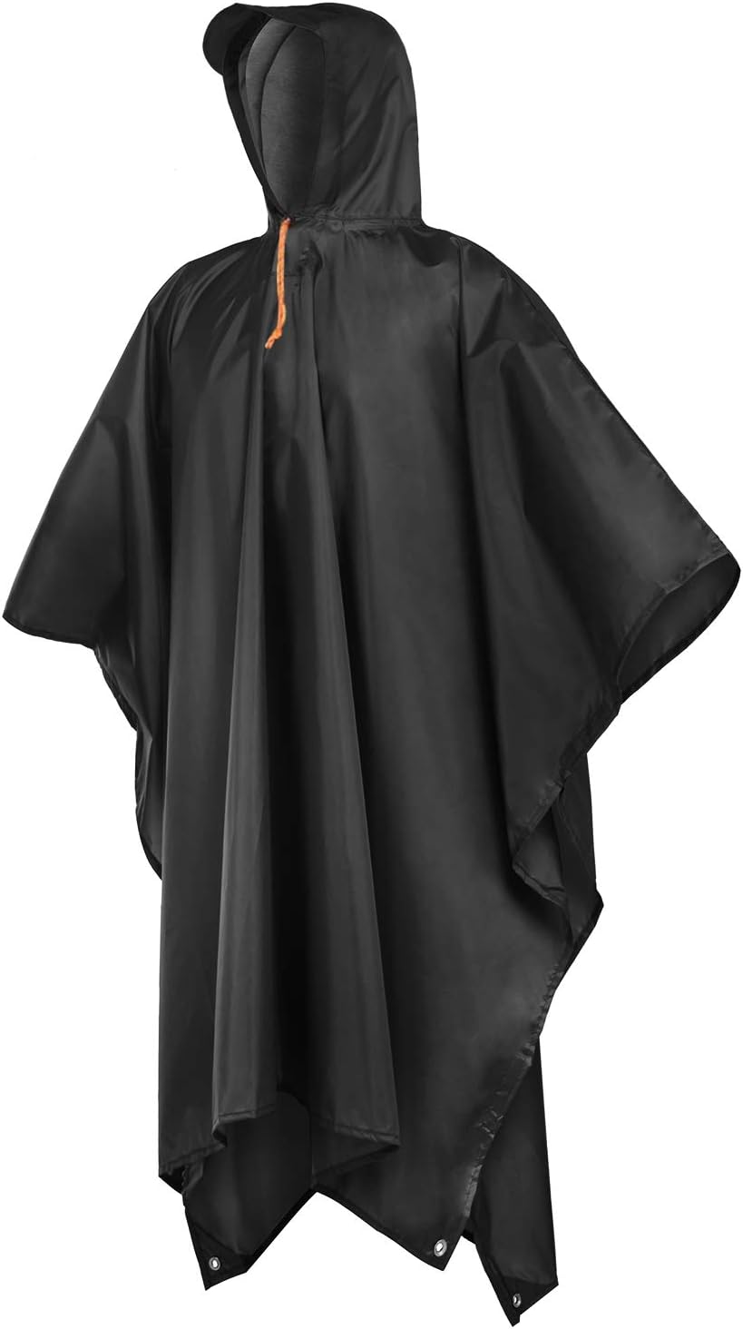 Rain Poncho,Rain Ponchos for Adults Men Women Waterproof Hooded