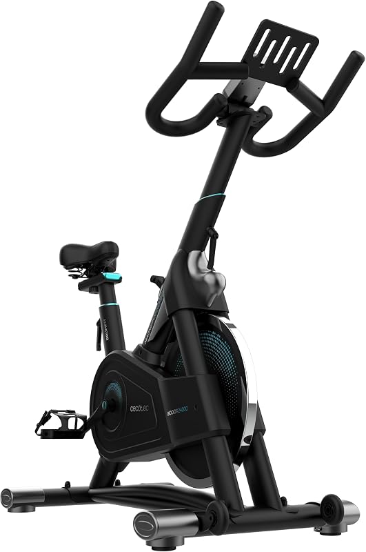 Bicicleta Estática Indoor con Resistencia Magnética y Volante de Inercia 24Kg DrumFit Indoor 24000 Magnetic Connected. APP, 8 Niveles de Resistencia, Pantalla, Sillín y Manillar Ajustables