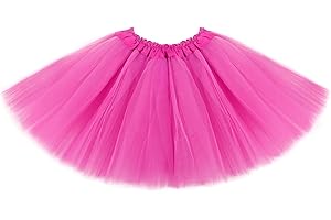 LAINLIGHT Tutus for Girls 3 Layered Tulle Tutu Skirts for 4-12 Year, Birthday Dance Halloween Cosplay Party Supplies