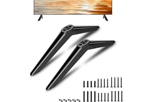 MOTIEXIC TV Stand for Vizio TV Legs Replacement, Please Check TV Bottom Shape & Holes Distance, Spacing Between The Holes at The Bottom of The TV Falls Within The Range of 15mm/0.59in - 24mm/0.94in.