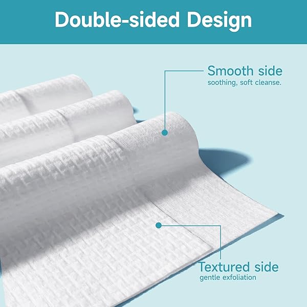 DISPOSABLE FACE TOWELS 100% PURE COTTON – ODORLESS BIODEGRADABLE FACIAL TOWELETTES XL 10 * 12″, ULTRA SOFT WIPES FOR SENSITIVE SKIN TRAVEL USE (50 COUNTS)