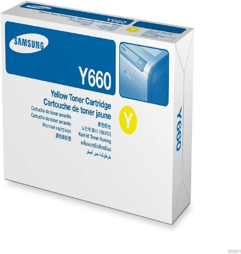 Samsung ST953A CLP-Y660A Toner Cartridge, Yellow, Pack of 1, Standard