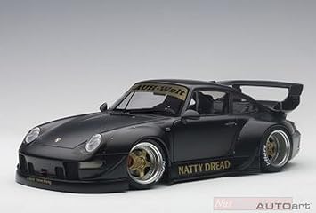 Buy Autoart Porsche 993 Rwb In Matt Black W Gold Wheels Diecast