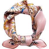 MEISEE Mulberry Silk Scarfs Women Small Square Scarf 21" x 21" Breathable Lightweight Neckerchief Headscarf