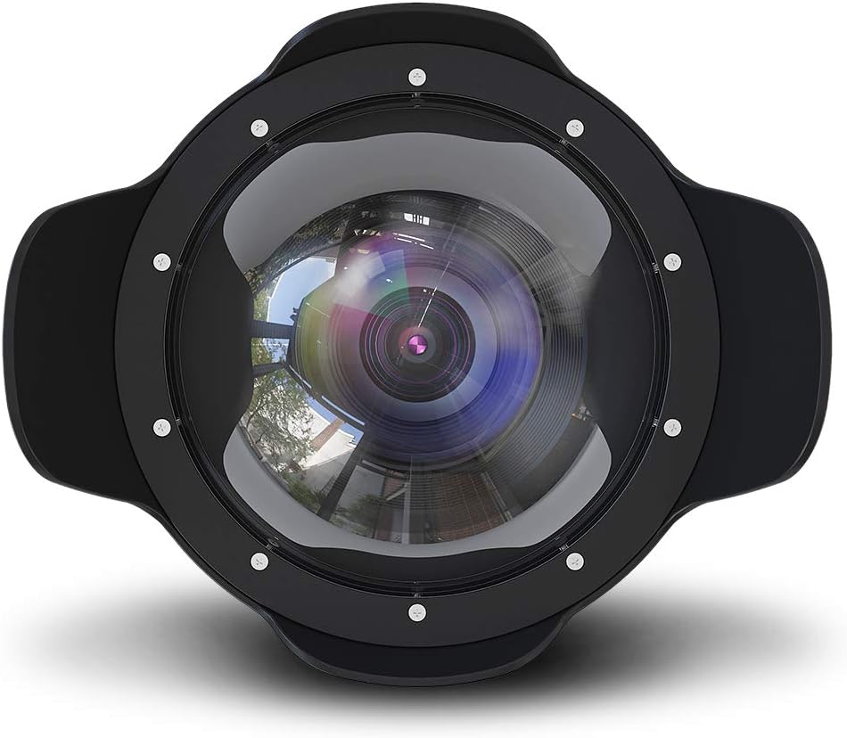 Sea frogs Compatible 8" Wide-angle Lens 5D III-IV (24-105mm) and Nikon D800/D810/D750/D500 (105 mm)