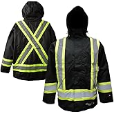 Viking Professional Insulated Journeyman 300D Trilobal Rip-Stop FR Jacket - Waterproof Flame Retardant Hi Vis Jackets for Men