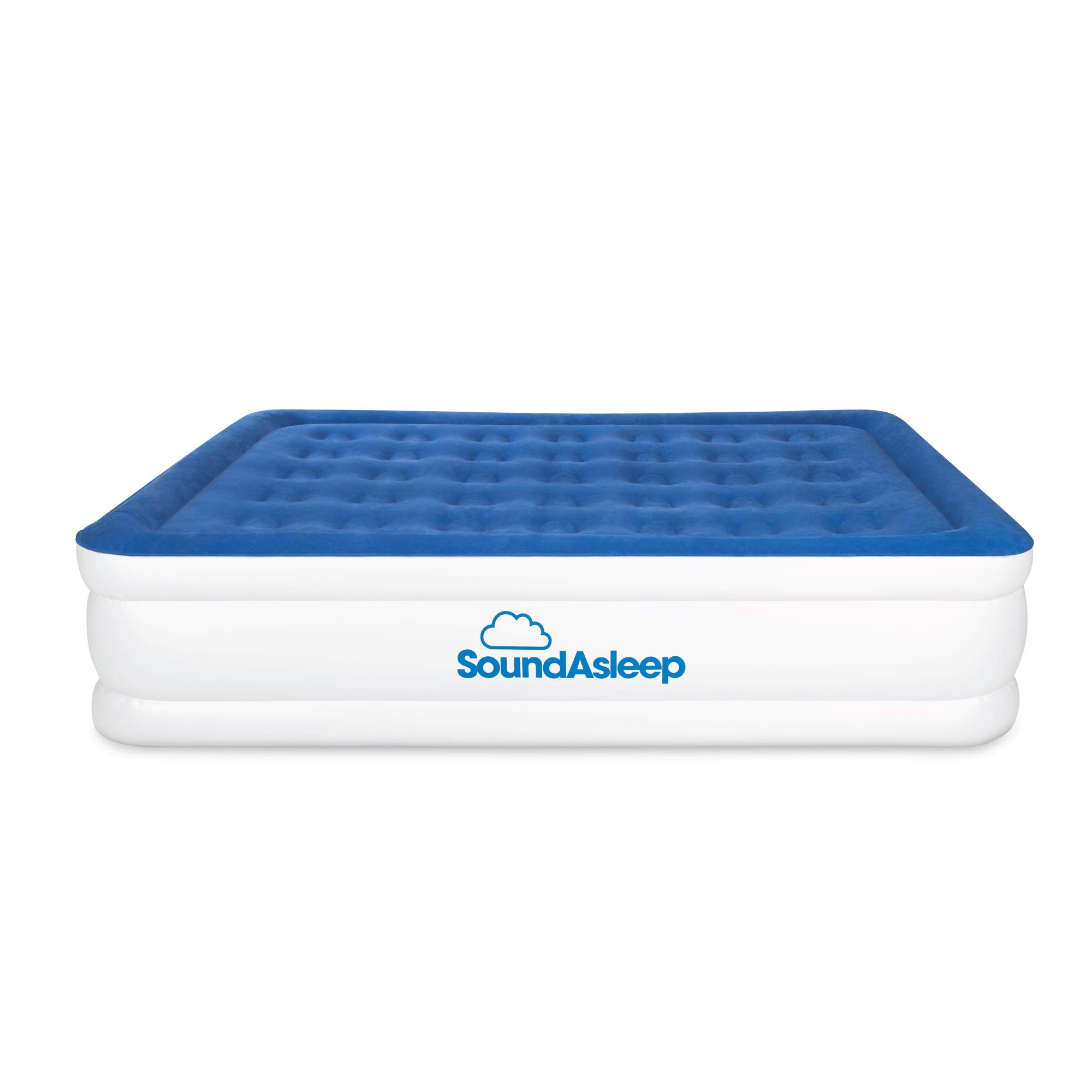 SoundAsleep Products Dream Series Luxury Air Mattress, ComfortCoil Technology, Built-in High Capacity Pump for Home, Camping- Double Height, Adjustable, Inflatable Blow Up, Portable (Full Size)