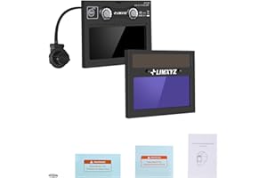 LIMXYZ Auto Darkening Welding Lens 3.54"x4.33" with 2 Arc Sensors, Adjustable Shade 4/9-13 for Welding Helmets Automatic Darkening Lens & Premium Welding Helmet Accessories