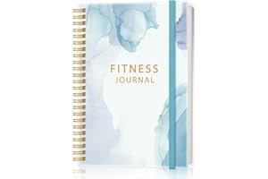 HEVEBOIK Simplified Fitness Journal for Women & Men,A5 Workout Journal/Planner Daily Exercise Log Book to Weight Loss, Gym, Muscle Gain, Bodybuilding Progress, 5.8"x8.3", Teal Flower