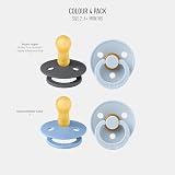 BIBS Dummies Colour 4-Pack 6-18 Months BPA Free Danish Baby Dummies view 2