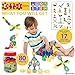 ETI Toys, STEM Learning, 80 Piece Konnectin Geometry Snowflakes. Build Rocket, Dog and More. 100 Percent Safe, Fun, Creative Skills Development. Gift, Toy for 3, 4, 5 Year Old Boys and Girls