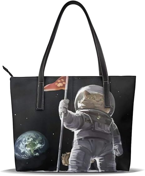 Amazon Co Jp 月の猫 トートバッグ レディース 大容量 ハンドバッグ ジムバッグ 買い物バッグ 耐久 防水 通勤 出張 旅行エコ バッグ ポーチ付き ホーム キッチン