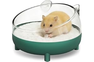 LAZYYZAL Hamster Bathtub,Small Animals Bathroom,Hamster Sand Bath Container,Hamsters Toilet for Dwarf Hamsters,Gerbils,mice,or Small Animals Food Bowl