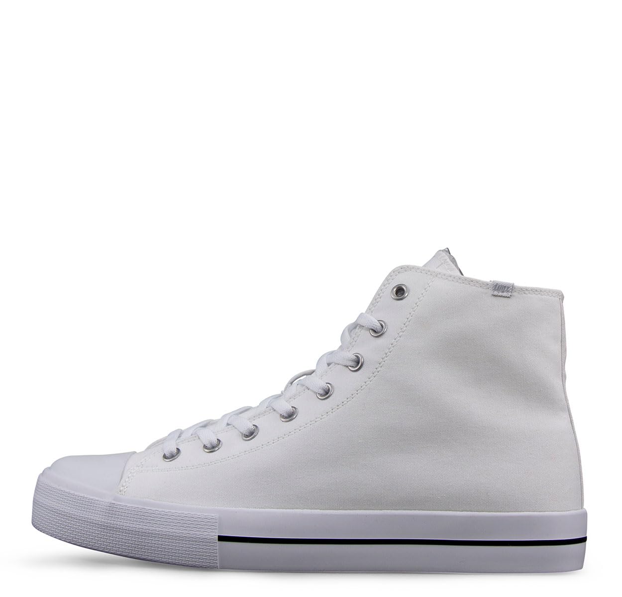 Lugz Mens Stagger Hi Sneaker, White, 6.5 US