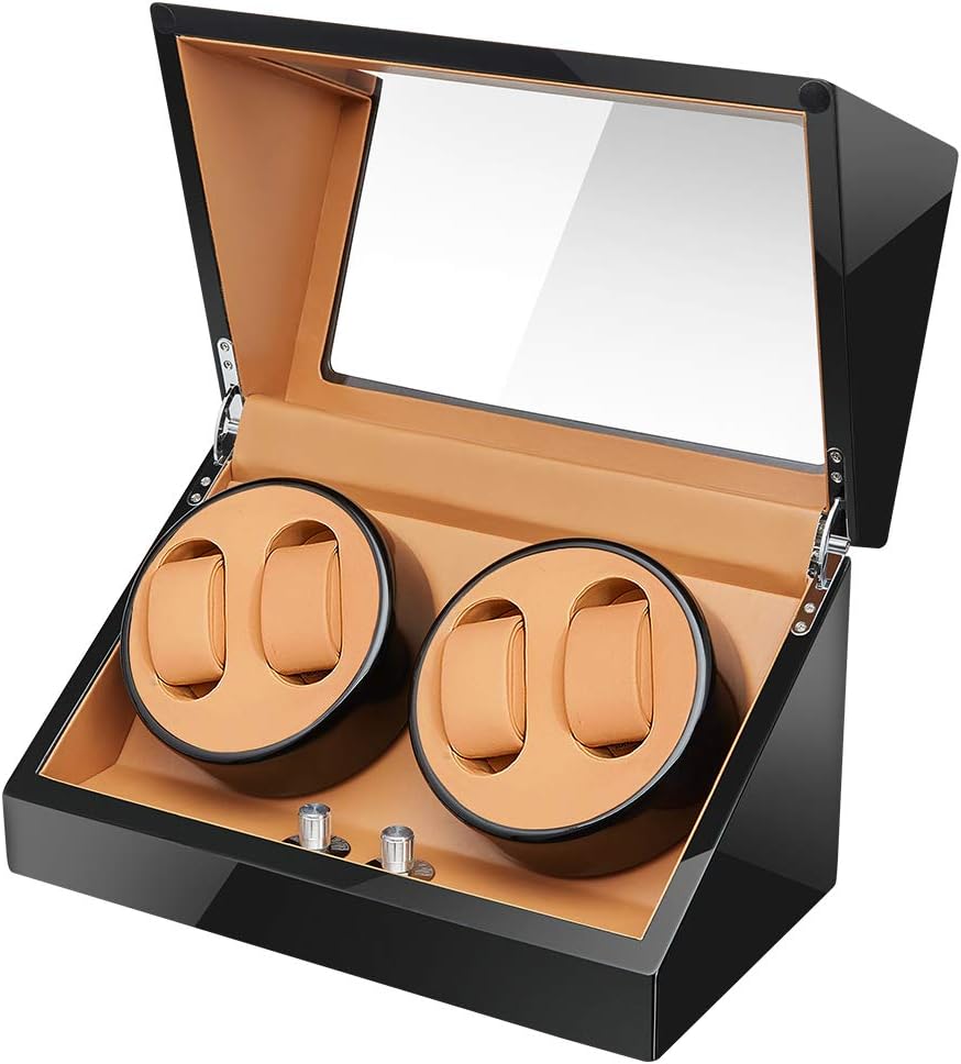 Sepano Watch Winder for Automatic Watch with Extremely Quiet Mabuchi Motor and Dual Power Supply