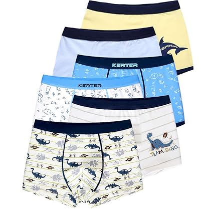 LeQeZe 6 Pack Kinder Jungen Boxershorts Unterwäsche Slips Junge Boxer Unterhose Baumwolle Schlüpfer 2-11 Jahre Größe 86-146