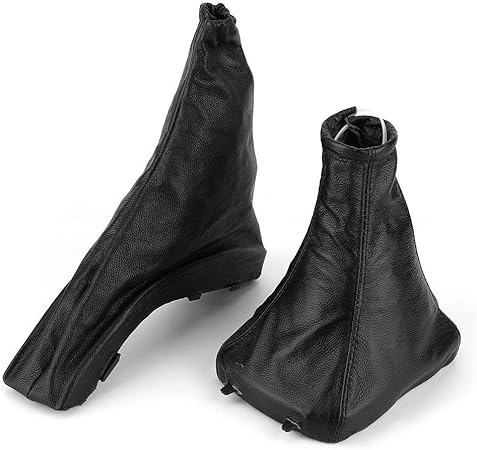 Amazon Co Jp 車のギアシフトノブカバー 2個 セットギアシフト ハンドブレーキブーツカバーカーパーツastra Gに適合 車 バイク