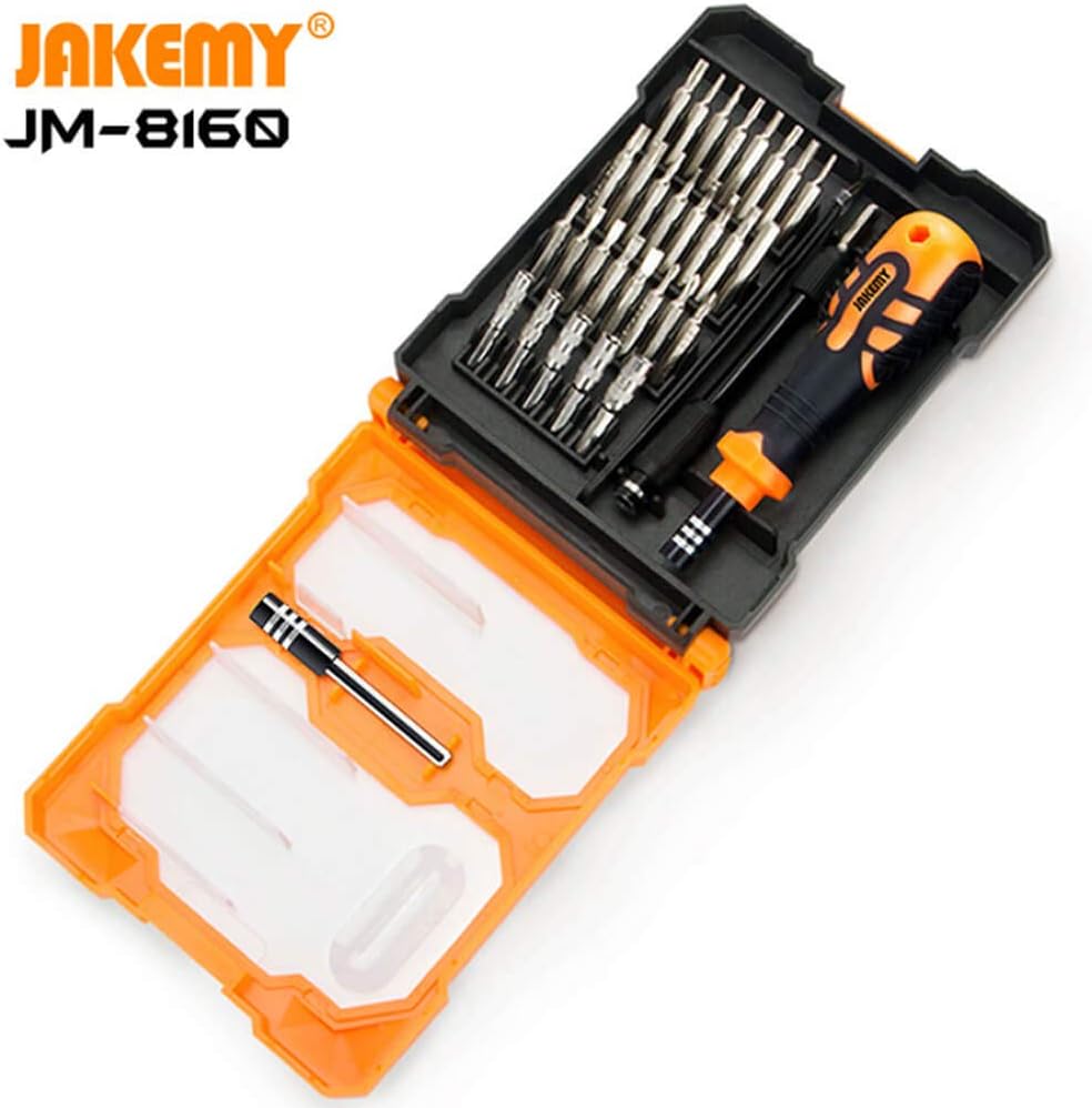 JAKEMY Precision Screwdriver Set Magnetic Repair Tool Kit for Electronics - 33 in 1 Professional Multi-Functional Screwdriver & Socket Set for Cellphone, Computer, PS4 playstation, Laptop, pc, Glasses - - 