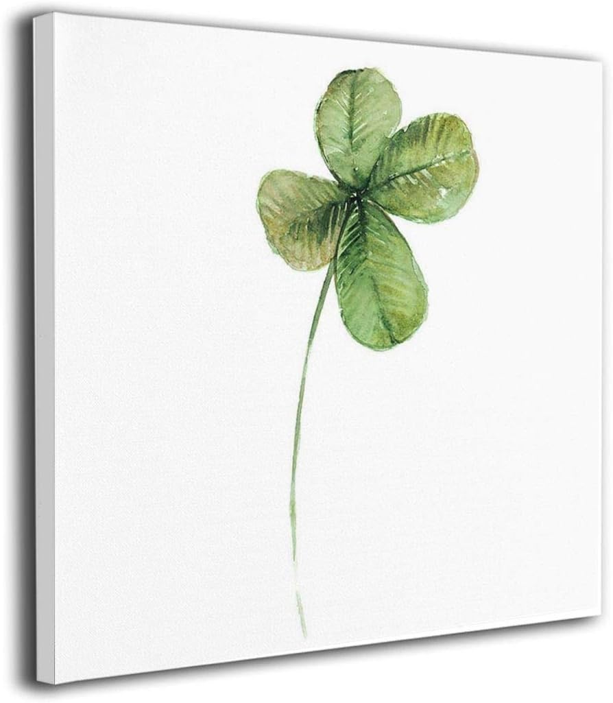 Amazon Co Jp アートパネル 四葉のクローバー フレーム装飾画 アートフレーム バンクシー 壁の絵 壁掛け 壁アート 部屋飾り 背景 壁紙 正方形 完成品 流行 ブーム 40cmx40cm ホーム キッチン