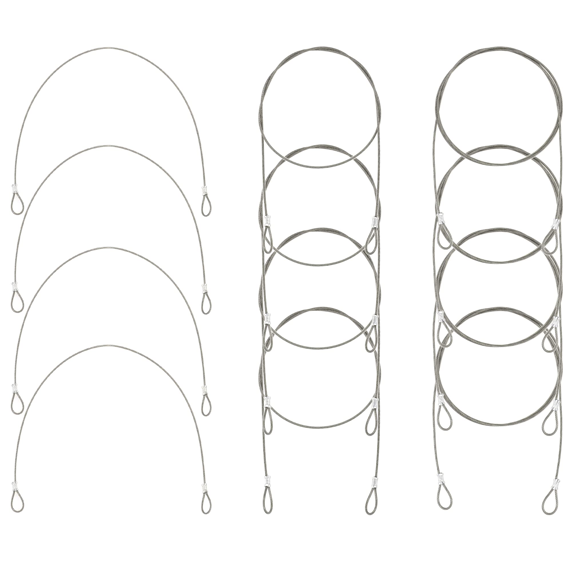 12 PCS Security Cables,Lock Cables,Stainless Steel Lanyard Cables