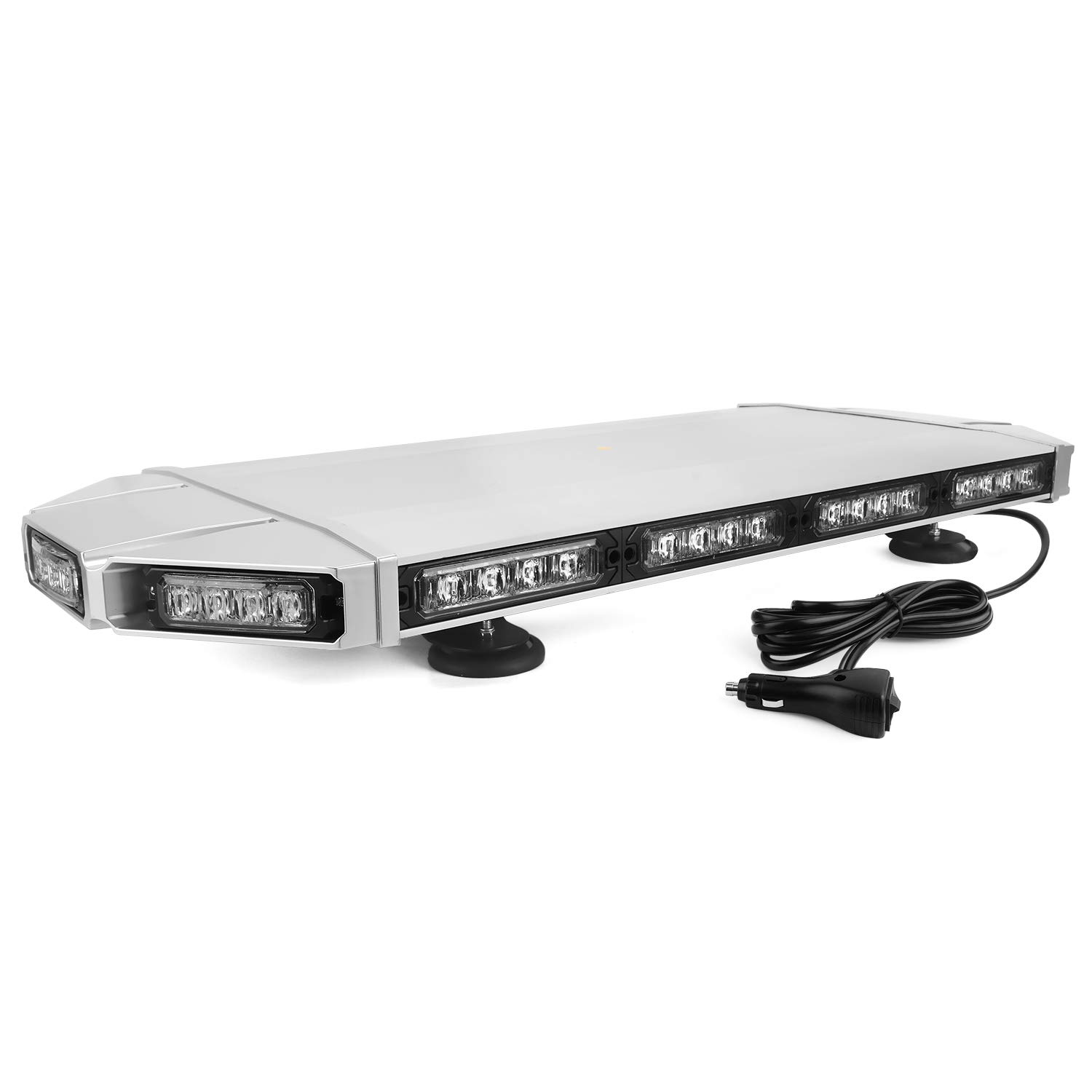 Emergency Warning Led Strobe Light Bar, YITAMOTOR 28.7" Amber Emergency Warning Security Strobe Light Bar, Professional Extreme High Intensity Low Profile Roof Top Light Bar for 12v Plow or Tow Truck