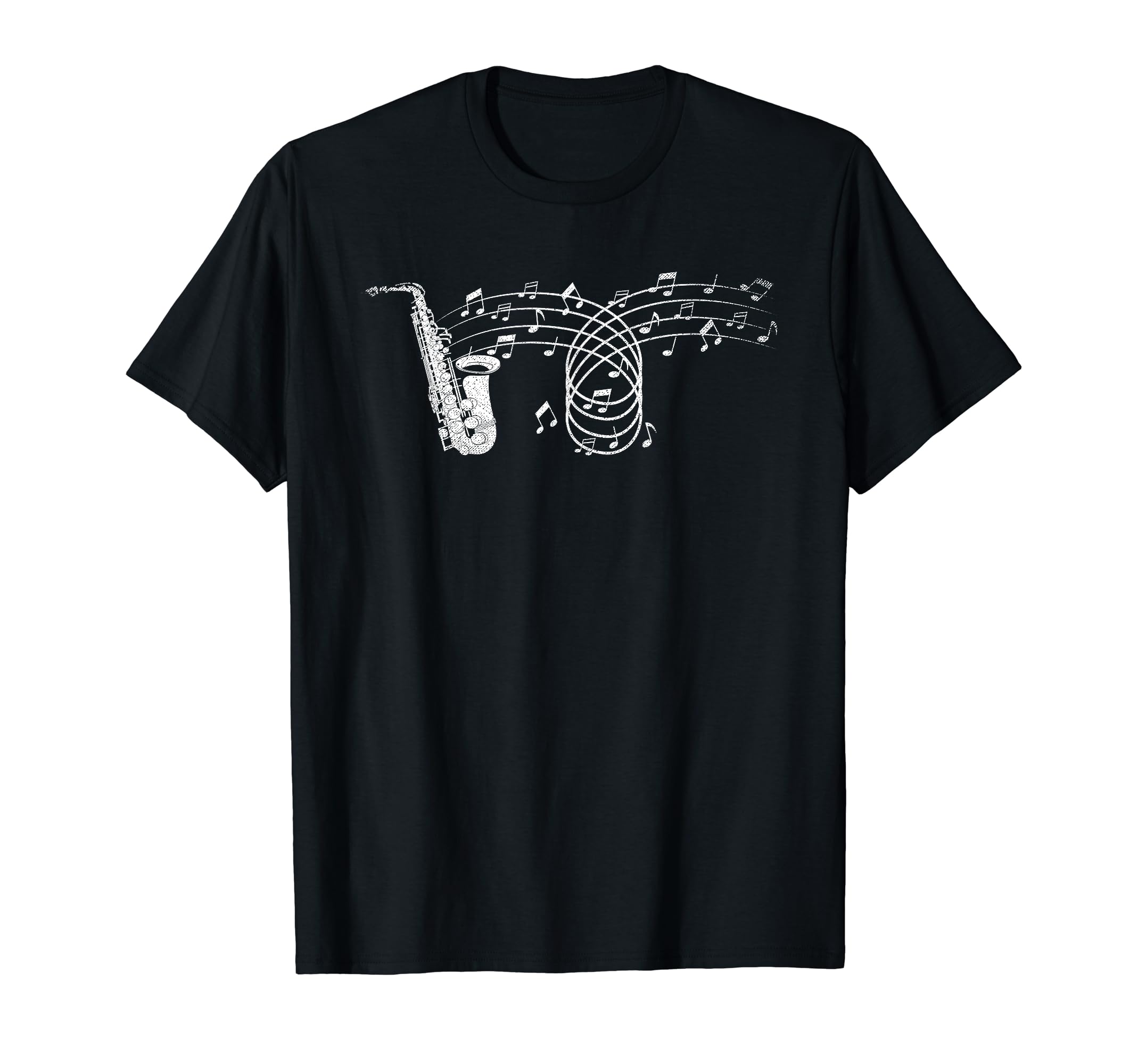 Sax Player Jazz Musician Saxophonist Music Notes Saxophone T-Shirt