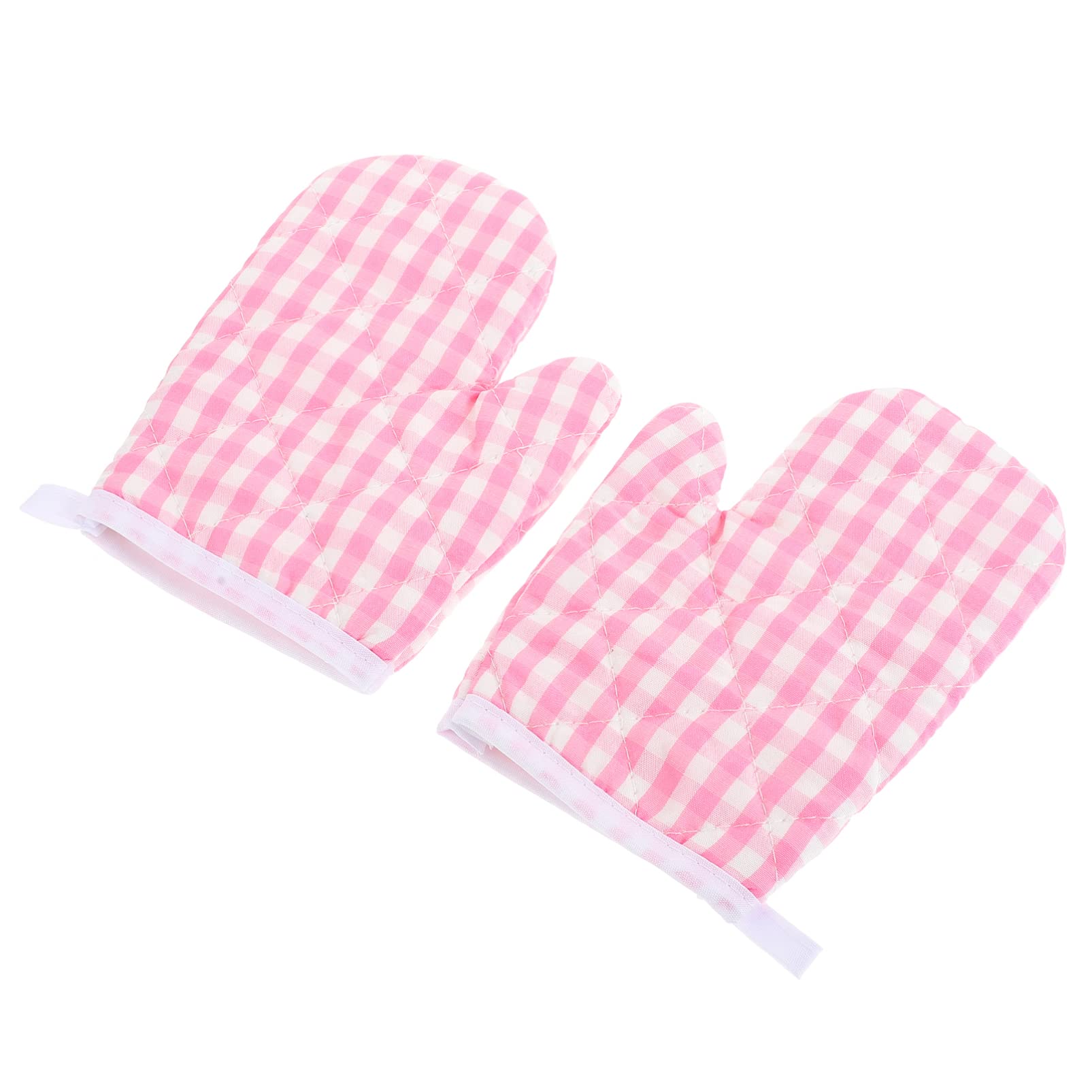 HEMOTON Kids Oven Mitts 2 Pack Heat Resistant Microwave Gloves for Children Kitchen Baking Barbecue Safety Cooking Mitts