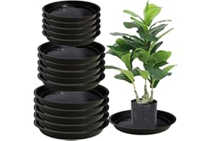 15 Pack 6 8 10 Inch Round Plant Saucer Plastic Trays to Catch Water Pots Drainage Drip Pot Tray Plants Saucers Accessories fo