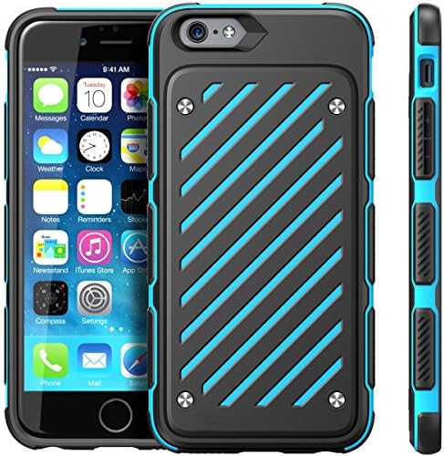 iPhone 6s Case, Sextile Apple iPhone 6 Plus Case, Dual Layer Hybrid [Unicorn Beetle Sport] Slim Protective Case 4.7Inch (Blue)