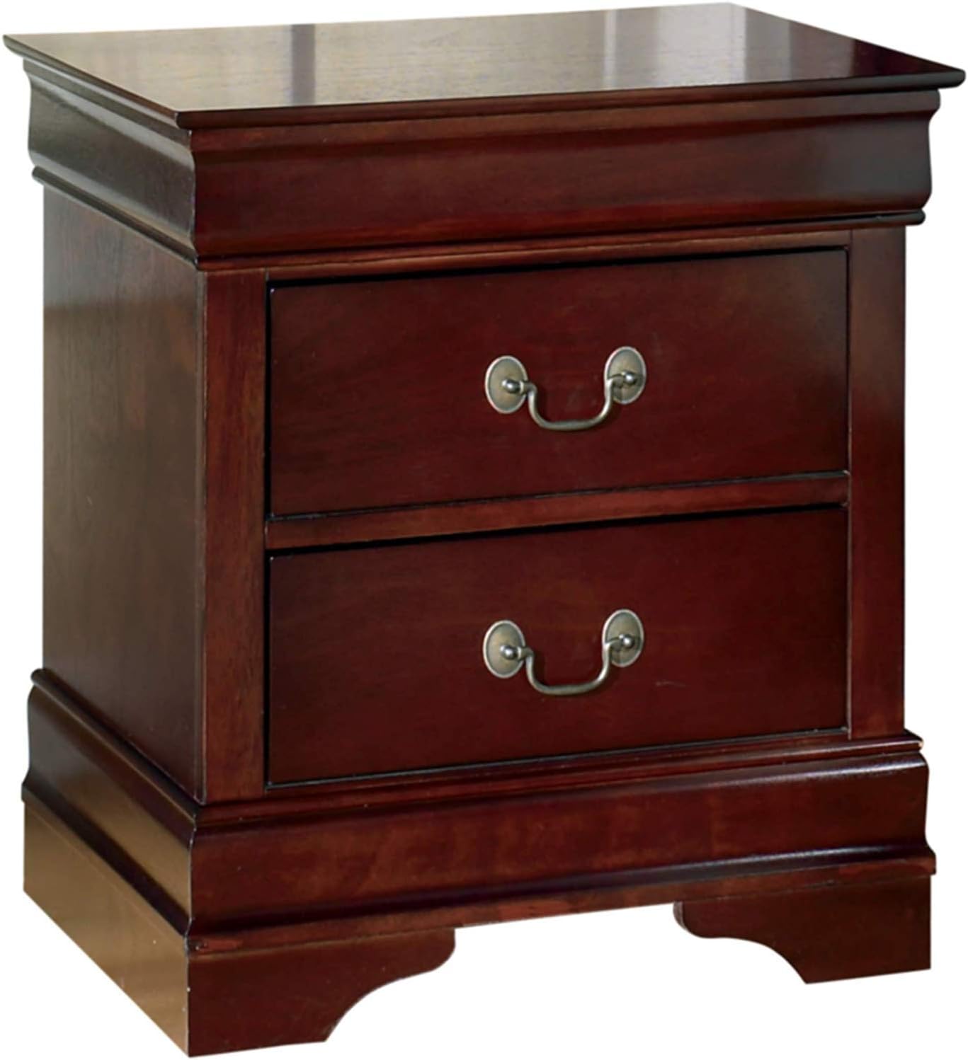 Ashley Furniture Signature Design - Alisdair Nightstand - 2 Drawers - Traditional - Rectangular - Dark Brown: Furniture & Decor