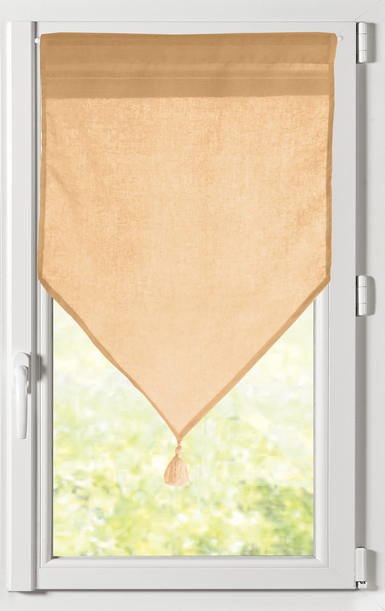 Lovely Casa Monna Window Curtain 60 x 120 cm 100% Polyester Mustard
