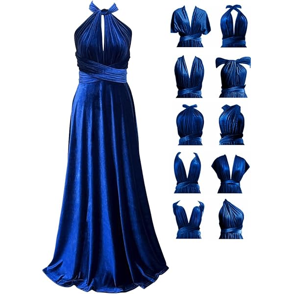 navy multiway bridesmaid dress Infinity Dress/Wrap Convertible Bridesmaid Dress/CustomSize/30+ Color Extra 50 inches / Plus(16-26) main image 1