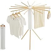 Tripod Clothes Drying Rack, Garment Rack Portable and Foldable Space Saving Laundry Drying Rack - Clothes Rack Clothing Floor