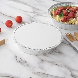 Restaurantware LIDS ONLY: Foil Lux Paper Lids For 7