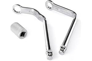 DURATECH Pro Distributor Clamp Wrench Set, SAE, 2-Piece, 1/2" & 9/16", 12 Point