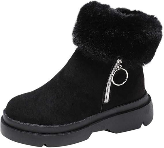 warm fuzzy winter boots