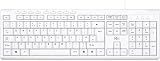 Rii RK907 USB Wired Keyboard Full Size UK Layout White