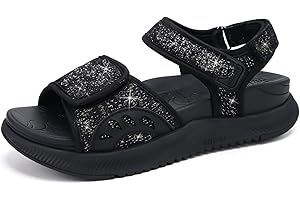 ONCAI Walking Sandals Women,Arch Support Hiking Sandals with Orthotic Outdoor Footbed for Plantar Fasciitis,Water Athletic Platform Sandalias Mujer with 3 Adjustable Strap (US Size 6-12)