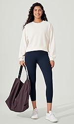 ODODOS Buttery Soft Lounge Yoga Capris with Pockets