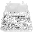 Letter Board Letters - 1 Inch Letters in Organizer Case - Pre-Cut & Sorted Plastic Characters 300 Pieces - Home-Office-School Decor - For Felt Letterboard