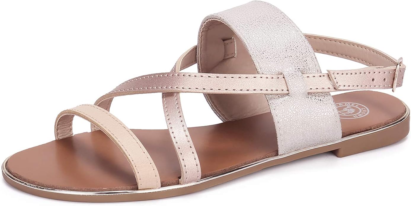 gold and silver sandals